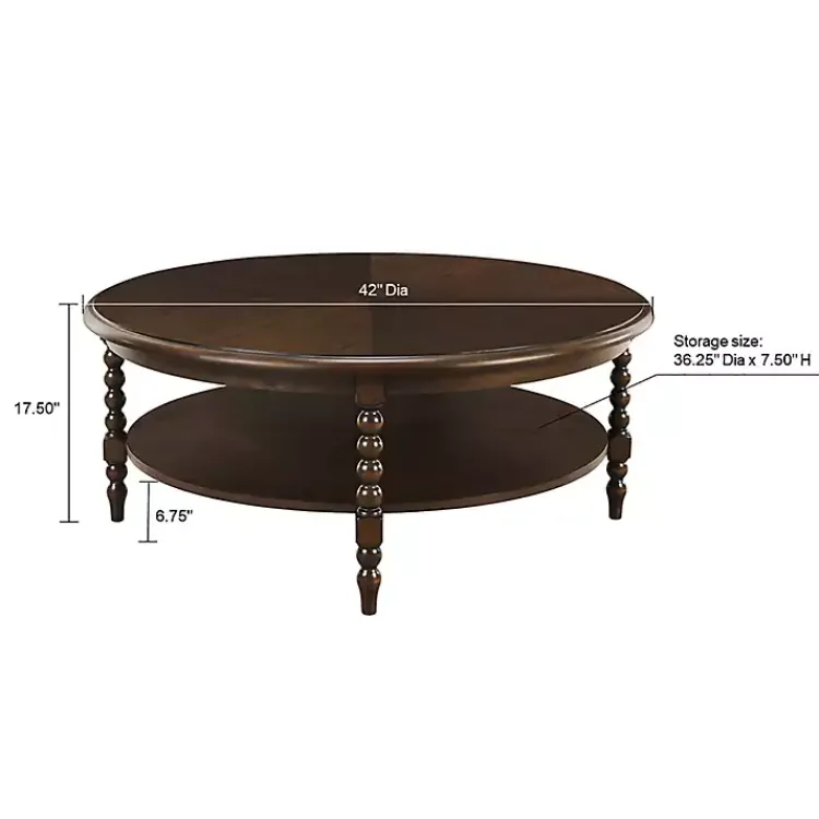 Kirklands Home Martha Stewart Round Coffee Table Brown Best