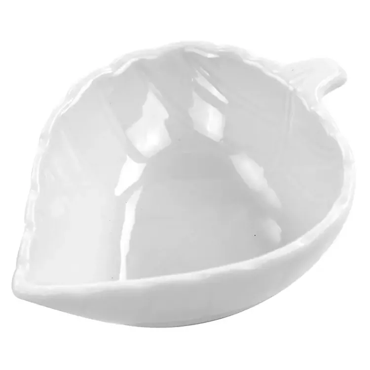 Kirklands Home Martha Stewart Ceramic Leaf Dishes, Set of 4 White Online