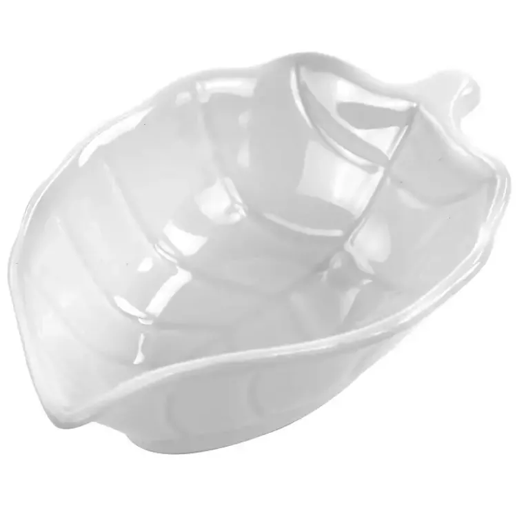 Kirklands Home Martha Stewart Ceramic Leaf Dishes, Set of 4 White Online