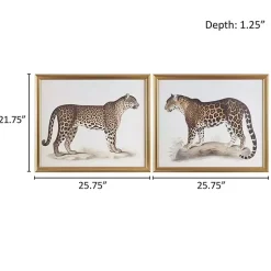 Kirklands Home Martha Stewart Cheetahs Framed Wall Art, Set of 2 Sale