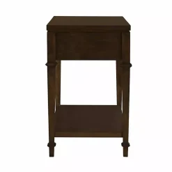 Kirklands Home Martha Stewart Dark Wood Nightstand Brown Best