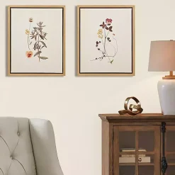 Kirklands Home Martha Stewart French Herbarium Framed Art Set Ivory Hot