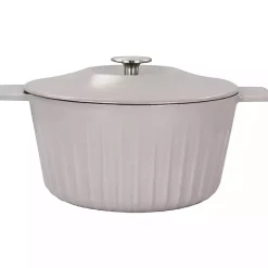 Kirklands Home Martha Stewart Ribbed 5 Quart Dutch Oven Gray Best