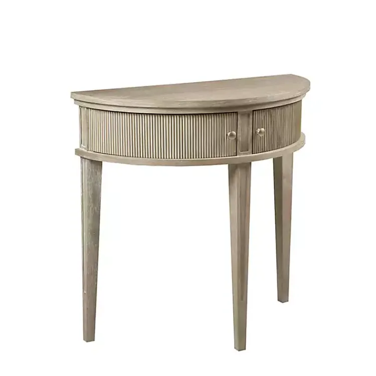 Kirklands Home Martha Stewart Half Moon Console Table Tan Online