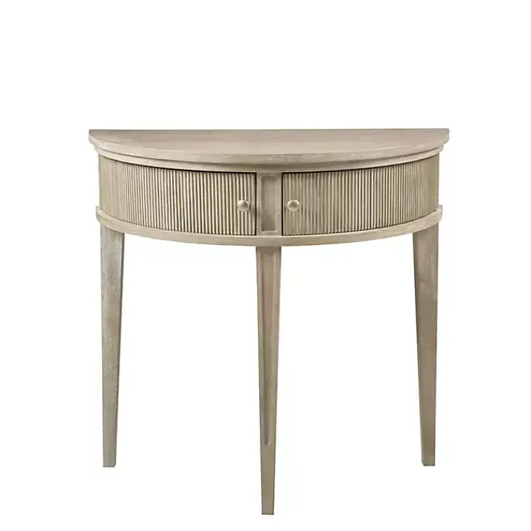 Kirklands Home Martha Stewart Half Moon Console Table Tan Online