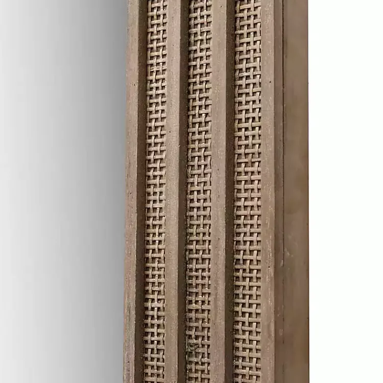 Kirklands Home Martha Stewart Natural Naomi Wall Mirror Brown Outlet