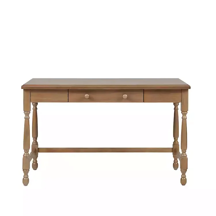 Kirklands Home Martha Stewart Natural Wood Turned Legs Desk Clearance