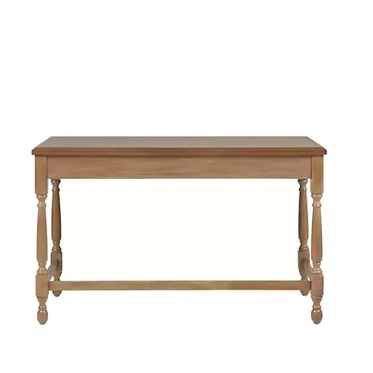 Kirklands Home Martha Stewart Natural Wood Turned Legs Desk Clearance