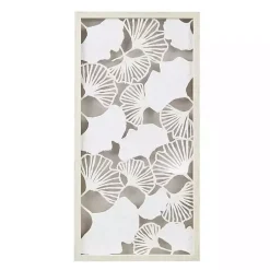 Kirklands Home Martha Stewart Rice Paper Ginkgo Leaf Wall Plaque White Hot