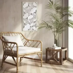 Kirklands Home Martha Stewart Rice Paper Ginkgo Leaf Wall Plaque White Hot