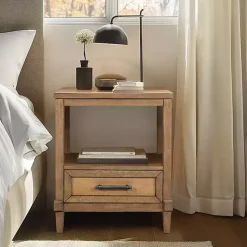 Kirklands Home Martha Stewart Toasted Almond Wood Nightsd Tan Sale