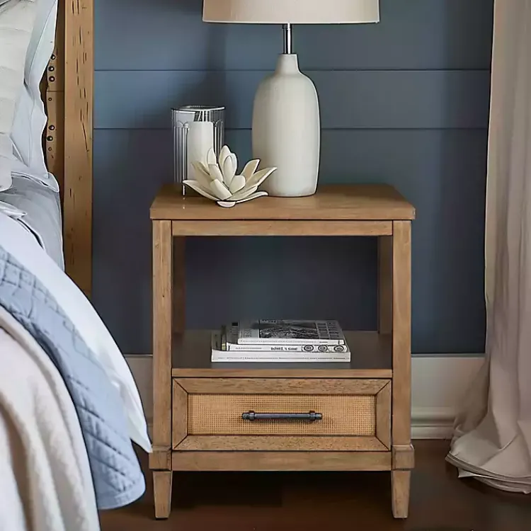Kirklands Home Martha Stewart Toasted Almond Wood Nightsd Tan Sale