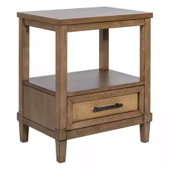 Kirklands Home Martha Stewart Toasted Almond Wood Nightsd Tan Sale