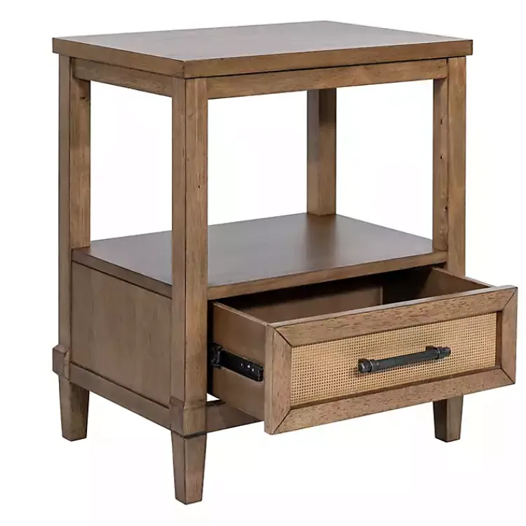 Kirklands Home Martha Stewart Toasted Almond Wood Nightsd Tan Sale