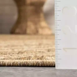 Kirklands Home Marti Banded Lines Outdoor Rug, 5x8 Tan Discount