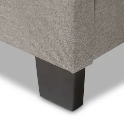 Kirklands Home Mary Light Button Tufted Full Bed Frame Gray Best