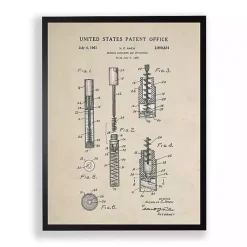 Kirklands Home Mascara Patent Framed Art Print Outlet