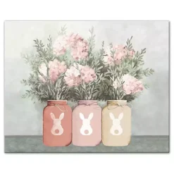 Easter Decorations>Kirklands Home Mason Jars Easter Bouquet Canvas Art Print