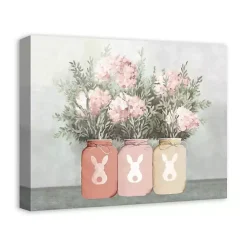 Easter Decorations>Kirklands Home Mason Jars Easter Bouquet Canvas Art Print