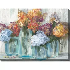Kirklands Home Mason Jars Outdoor Canvas Art Print Multi Sale