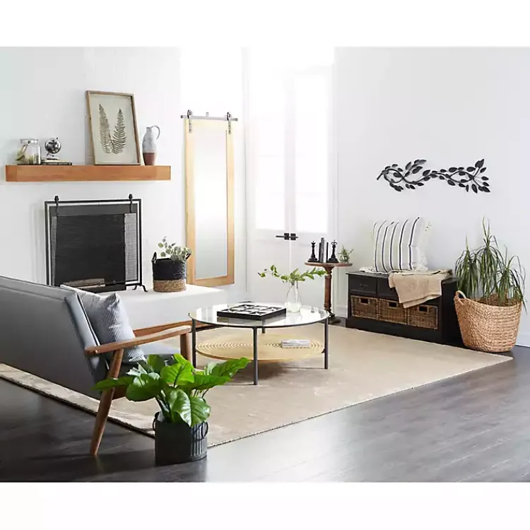 Decorative Accents>Kirklands Home Matte Black and White Wooden Tic Tac Toe Board