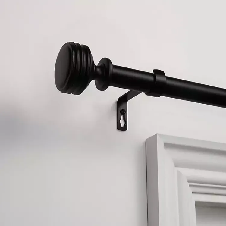 Kirklands Home Matte Duke Curtain Rod, 72 in. Black Sale