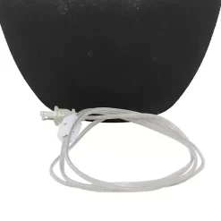Kirklands Home Matte Black Ombre Textured Table Lamp, 23 in. White Clearance