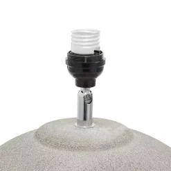 Kirklands Home Matte Black Ombre Textured Table Lamp, 23 in. White Clearance