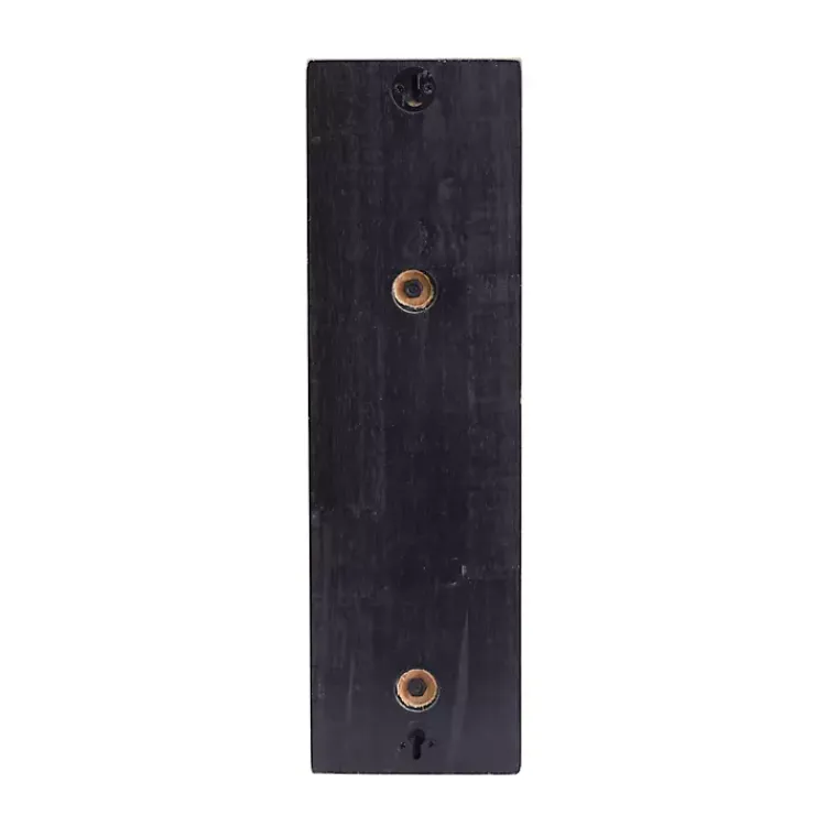 Sconces>Kirklands Home Matte Poplar Wood Sconce Black