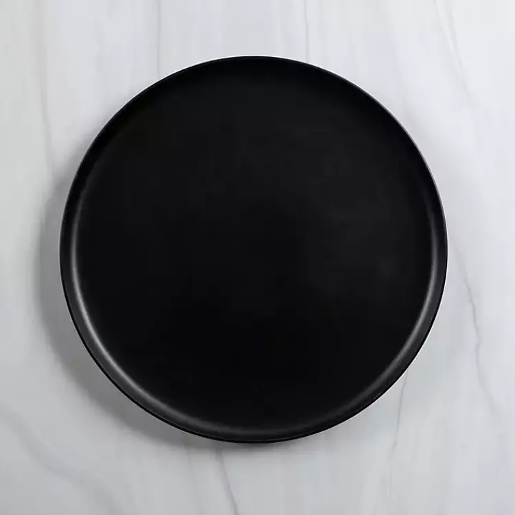 Kirklands Home Matte Simple Things Dinner Plate Black Clearance