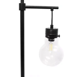 Kirklands Home Matte Black Stephen Floor Lamp Clear Hot