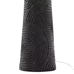 Kirklands Home Matte Black Tapered Kona Table Lamps, Set of 2 Tan Clearance