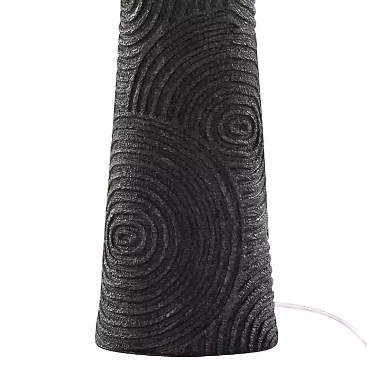 Kirklands Home Matte Black Tapered Kona Table Lamps, Set of 2 Tan Clearance