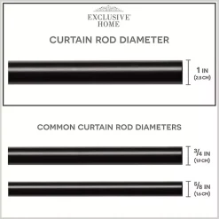 Kirklands Home Matte Bronze Eleanor Curtain Rod Set, 120 in. Hot