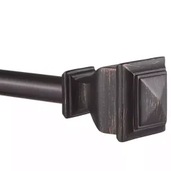 Kirklands Home Matte Bronze Nathan Curtain Rod, 72 in. Brown Sale