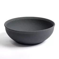 Decorative Bowls & Jars>Kirklands Home Matte Charcoal Ceramic Bowl Gray