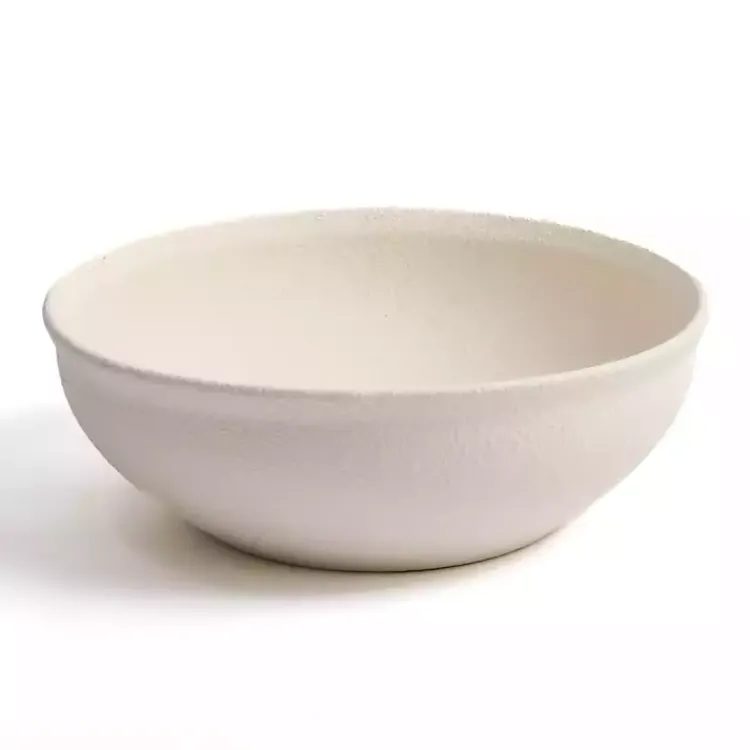 Decorative Bowls & Jars>Kirklands Home Matte Eggshell Ceramic Bowl Ivory