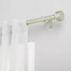 Kirklands Home Matte Nickel Stacked Cylinder Curtain Rod, 120 in. Clearance