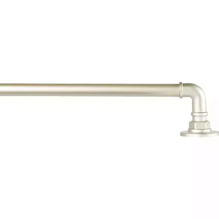 Kirklands Home Matte Silver Hyde Wrap Around Curtain Rod, 120 in. Sale