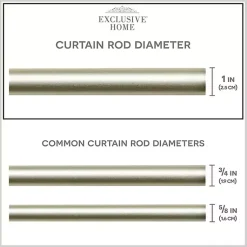 Kirklands Home Matte Silver Hyde Wrap Around Curtain Rod, 120 in. Sale