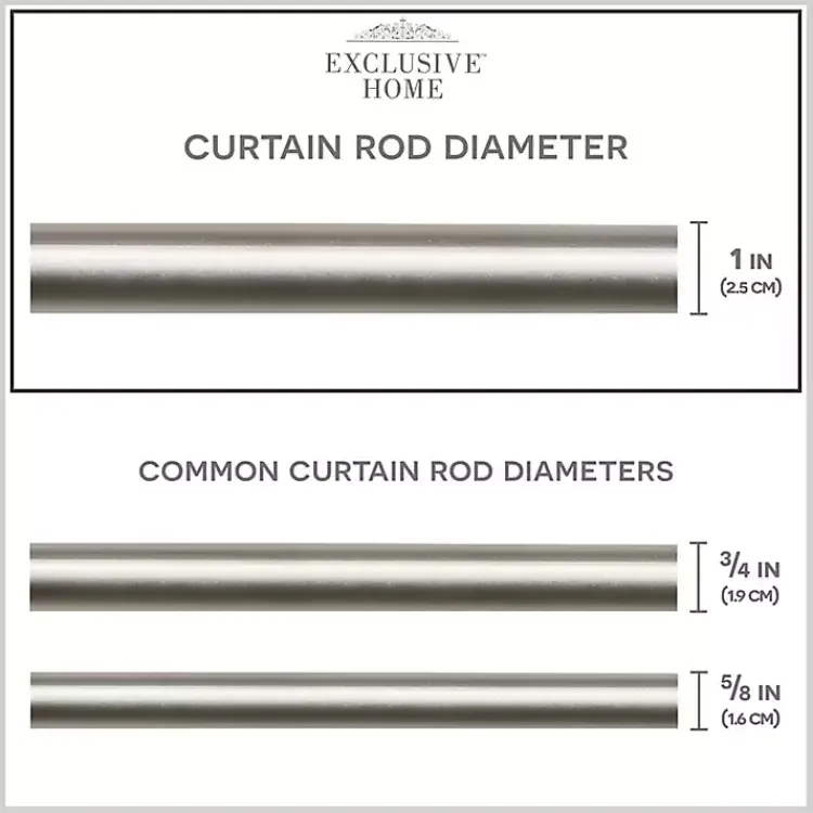 Kirklands Home Matte Silver Modern Twist Curtain Rod, 120 in. Discount