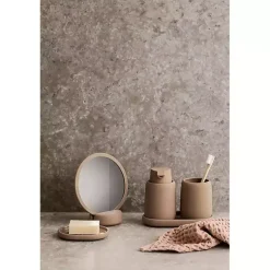 Kirklands Home Matte Modernity Ceramic Soap Dispenser Tan Online
