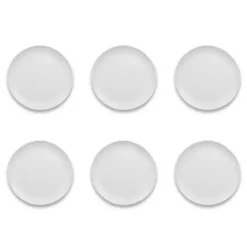 Kirklands Home Matte Melamine Coupe Dinner Plates, Set of 6 White Best