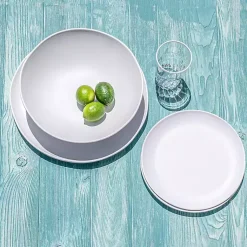 Kirklands Home Matte Melamine Coupe Serving Platter White Sale