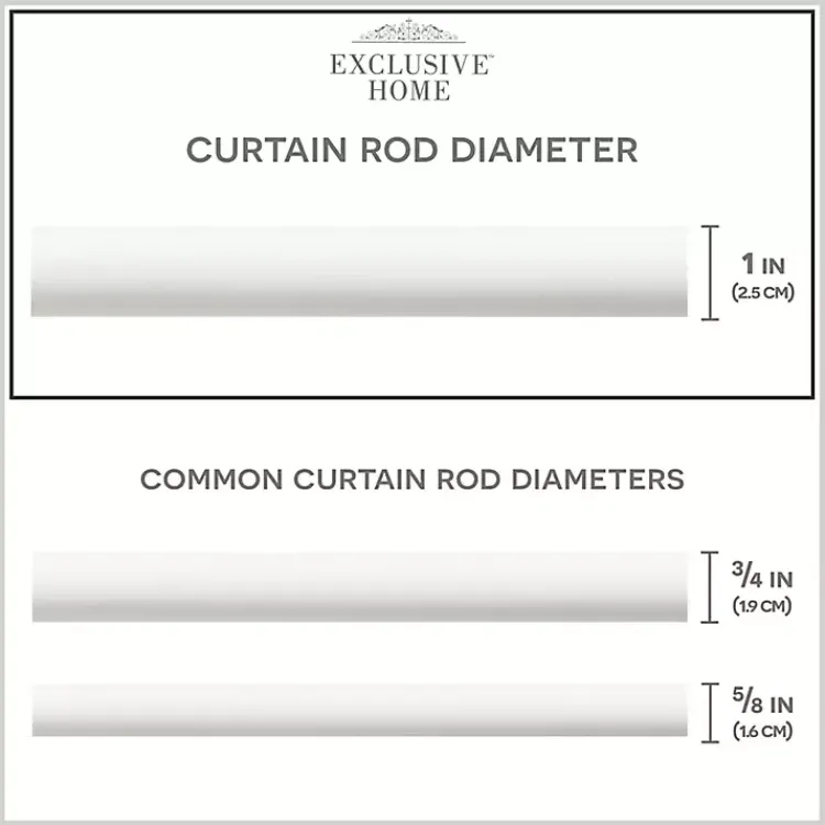 Kirklands Home Matte White Open Sphere Curtain Rod, 120 in. Best
