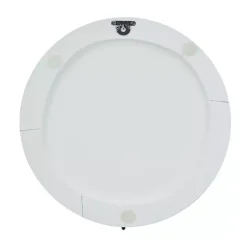 Kirklands Home Matte Ribbed Sunburst Wall Plates, Set of 3 White Clearance