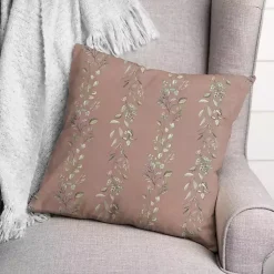 Pillows>Kirklands Home Mauve Botanical Vines Pillow Pink