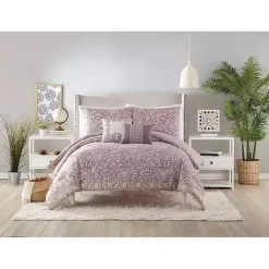 Kirklands Home Mauve Scorro 5-pc. Queen Comforter Set Purple Hot