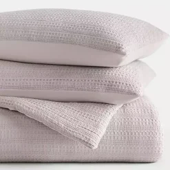 Kirklands Home Mauve Waffle Ultra-Soft 3-pc. King Comforter Set Pink Discount