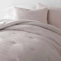 Kirklands Home Mauve Waffle Ultra-Soft 3-pc. Queen Comforter Set Pink Discount